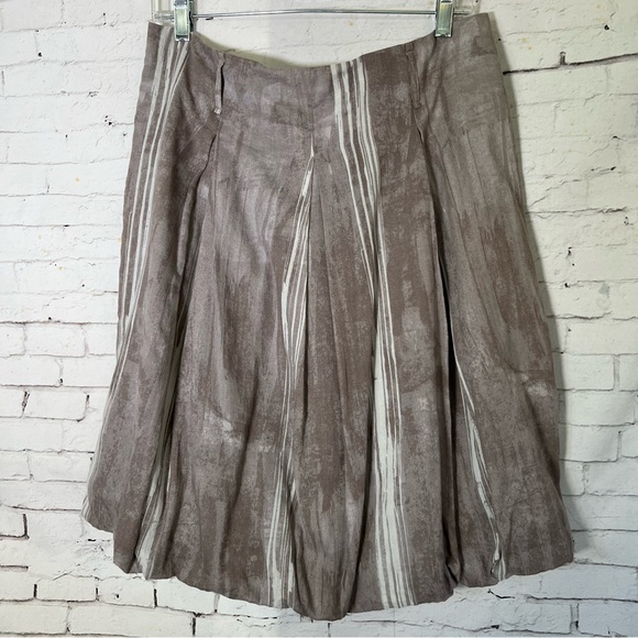 Gunex For Brunello Cucinelli Pleated Bubble Hem Skirt Size 10 EUC ITALY - Picture 5 of 13